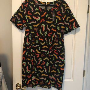 Dangerfield Caterpillar Smock Dress